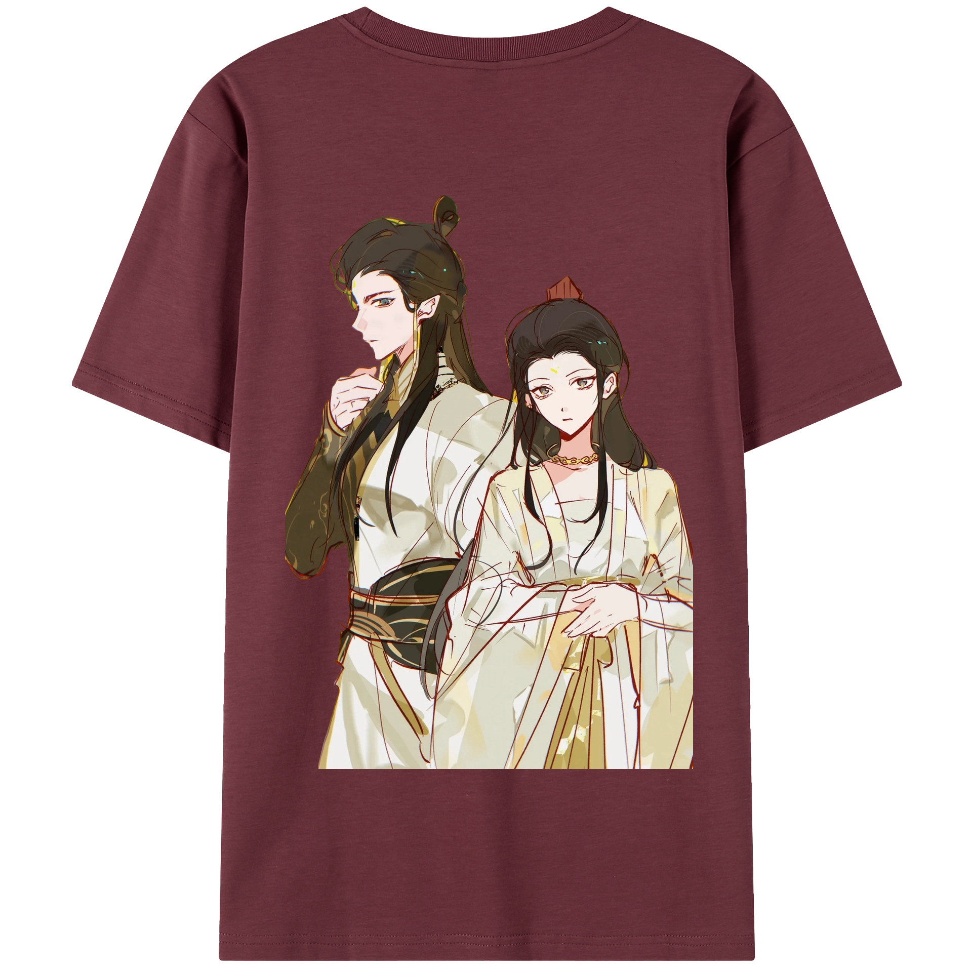 （画像用） Ne Zha 2 ナタ 魔童の大暴れ 綿100％半袖Tシャツ（背面プリント）